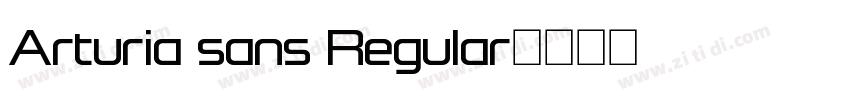 Arturia sans Regular字体转换